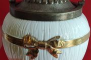 Rare Antique Foley China Biscuit Barrel With Bow - Pre 1900s