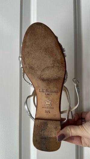Silver LK Bennett sandals - sz 6