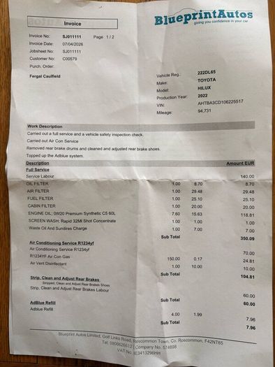 Toyota Hilux 2.8 Invincible No Vat