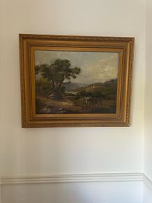 Framed painting