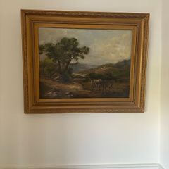 Framed painting