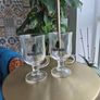 Port Glasses vintage pair hot port great gift present home bar garden man's shed drinks French Whiskey wine Image 2