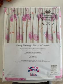 Laura Ashley flamingo kids blackout curtains