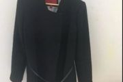 Black wrap coat - Mango with belt