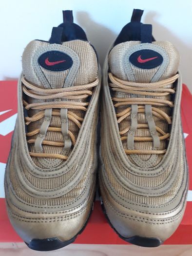 Nike Air Max 97 OG UK-8/EUR-42.5 884421-700 Metallic Gold/Varsity Red-White-Black-2018