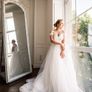 Beautiful Princess Wedding Dress - Lace Corset & Full Tulle Skirt Image 4