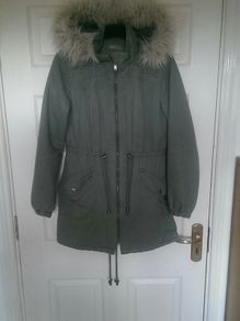 Ladies Awear Parka Coat. Size 10