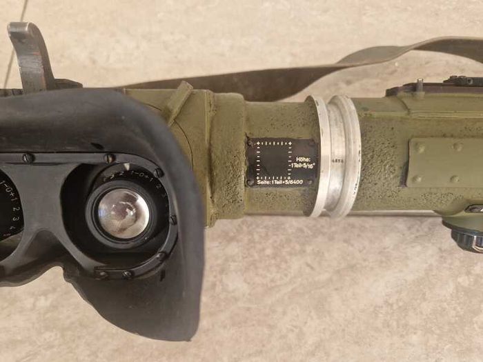 German artillery rangefinder World War II Em 1m R 36 B - Artillery Rangefinder