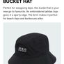 Adidas women black bucket hat brand nee Image 6