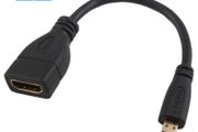 1 pcs micro hd type D to HDMI