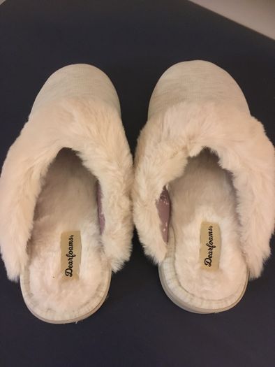 DEARFORMS Rib Knit Slipper Shoes 7/8 New    -  Great House Shoes