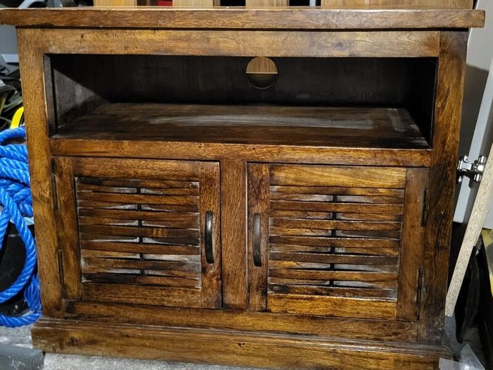 wooden unit
