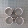 QUEENWEST Trading Company 4 RARE stackable mugs in a stand.Cat cups artistic chic. Image 4