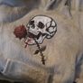 New grey fleece skull set Image 3