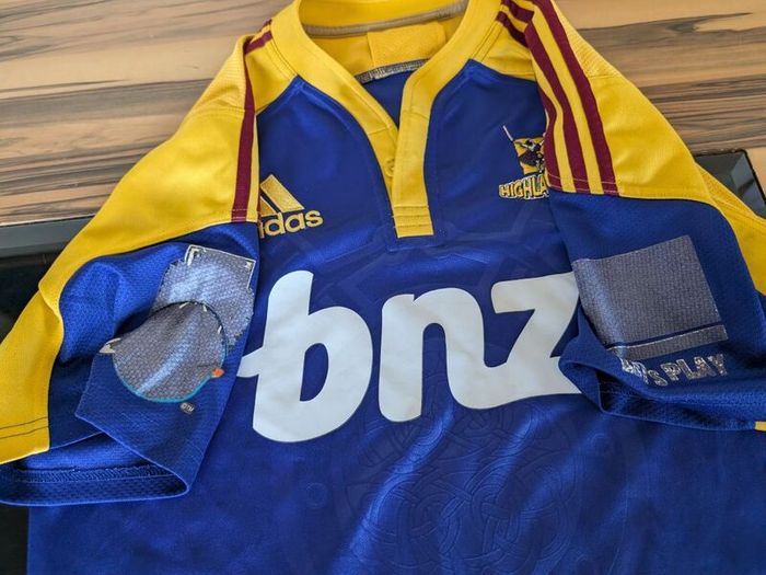 2009 highlanders rugby jersey adult large possible player