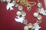 Vintage Delicate Dove Necklace