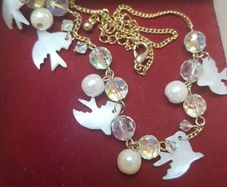 Vintage Delicate Dove Necklace
