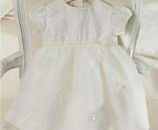 Mamas and Papas Baby Girls Silk Special Occassion Christening Wedding Dresses