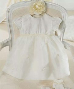 Mamas and Papas Baby Girls Silk Special Occassion Christening Wedding Dresses