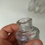 449 - Set of 5 Vintage Clear Glass Cork Top Collectible Decorative Bottles Image 7