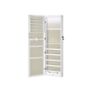 Jewellery cabinet jewelry cabinet hanging, lockable mirror cabinet, wall cabinet with mirror and numerous compartments, wall mounting, hanging on the door, Image 5