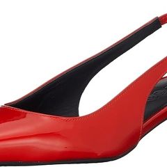 HUGO BOSS Women's Leather Pumps, Alexis Slingback 35P, Red, EU 35, UK 2, US 5