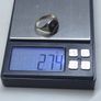 Vintage 9ct Gold Onyx & Diamond Signet Ring Size 59 Image 7