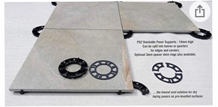 Paver Support - 20mm fixed height - 25 Pack