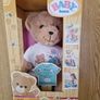Baby Born Teddy Bear Plush With White Tshirt Image 3