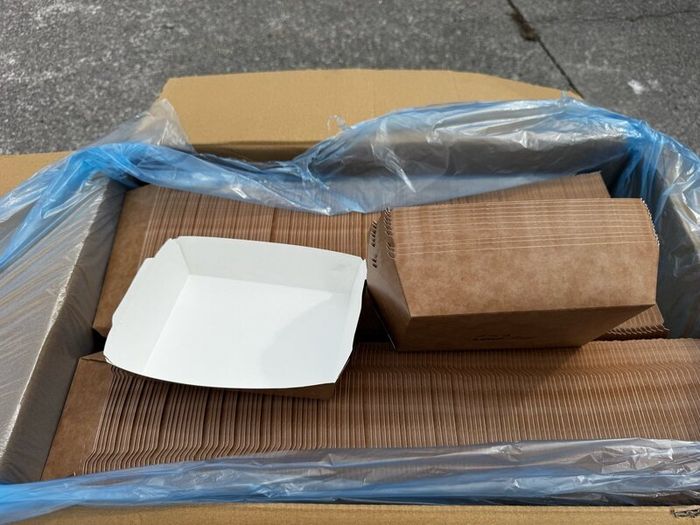 Brand New Kraft Takeaway Food Trays  500 Per Box