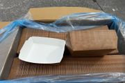 Brand New Kraft Takeaway Food Trays  500 Per Box