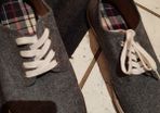 H&M blue grey mens shoes
