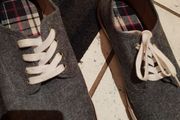 H&amp;M blue grey mens shoes