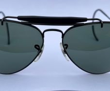 Ray Ban B&L Outdoorsman II Black Chrome Cable Temples G15 Lenses