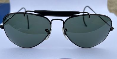 Ray Ban B&L Outdoorsman II Black Chrome Cable Temples G15 Lenses