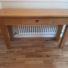 Solid Oak Console Table