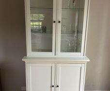 Dresser - white with glass front