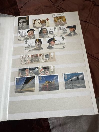 Mint UK album with stamps
