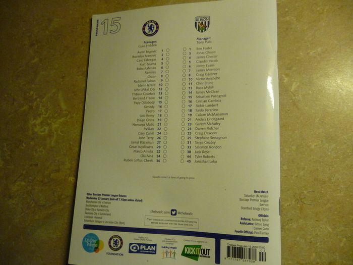 Chelsea FC program