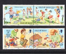 1989 Isle of Man Europa: Children's Game Commemorative Stamp Mint Never Hinged (MNH)