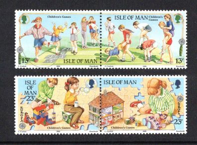 1989 Isle of Man Europa: Children's Game Commemorative Stamp Mint Never Hinged (MNH)