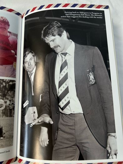 SIGNED Crossing The Line by Willie Anderson Ulster & Ireland Rugby Legend