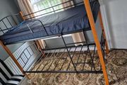 Metal &amp; Wood Single Bunk Bed