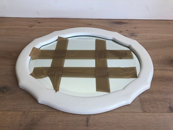 White Ceramic Mirror