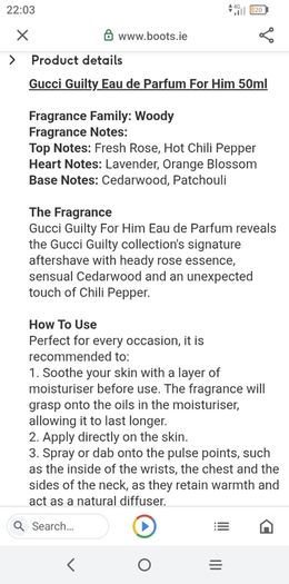 Gucci Guilty Men Aftershave