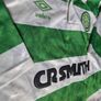 Vintage Celtic FC 1989-1991 Home Shirt Umbro CR Smith - Size Small Mint Image 7