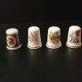 Collection of Flower Themed Gold Coloured Edged Thimbles Image 10
