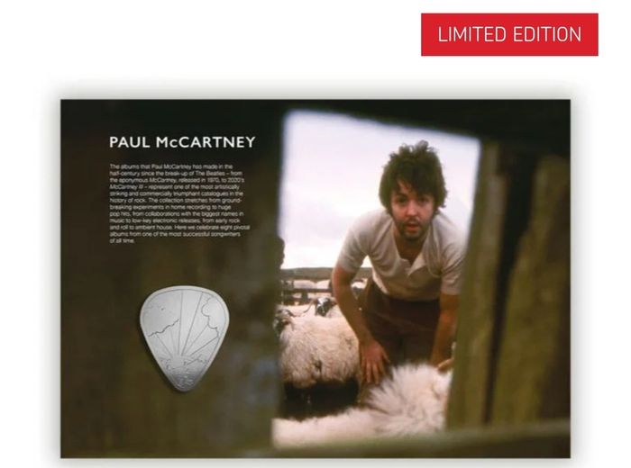 Paul McCartney limted cover medal