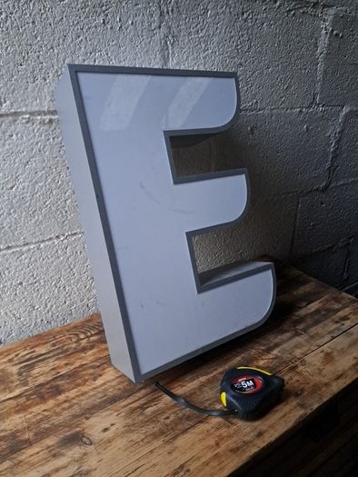 Large Aluminium Letter E