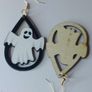 Halloween Friendly Ghost Waterdrop Earrings Image 3